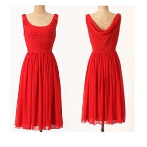 Moulinette Soeurs Silk Red Dress